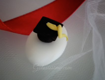 Confetti decorati con tocco in pasta di zucchero per laurea, anniversario o evento speciale